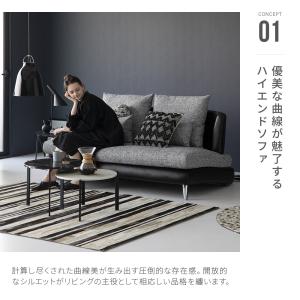 ソファー ソファ 3人掛け ローソファー フロ...の詳細画像4