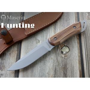 マセリン 982 LG ハンティング ウォールナット シースナイフ,Maserin HUNTING Walnut Fixed knife｜armsgear