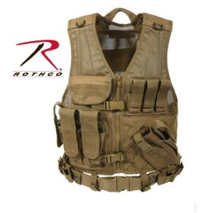 ロスコ 4591 オリーブドラブ タクティカルギア クロスドロー ベスト 右