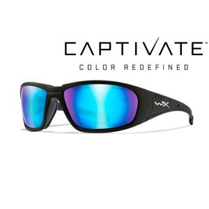 ワイリーエックス ボス BOSS キャプティベート 偏光 ブルーミラー マットブラック フレーム サ...