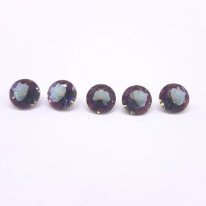 天然石（裸石）・ミスティックトパーズ / ラウンドファセットカット　1個売り