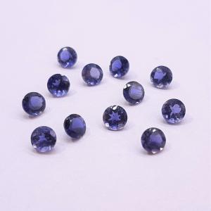 天然石ルース（裸石）・アイオライト / ラウンド カット【4mm】（１粒）　ランダム発送｜arnavgems