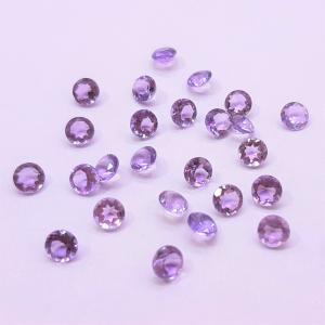 天然石ルース（裸石）・アメジスト / ラウンド【4mm】（１粒）　ランダム発送｜arnavgems