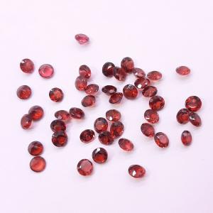 天然石ルース（裸石）・ガーネット / ラウンド カット【4mm】1粒　ランダム発送