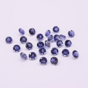 天然石ルース（裸石）・アイオライト / ラウンド カット【3mm】（１粒）　ランダム発送｜arnavgems