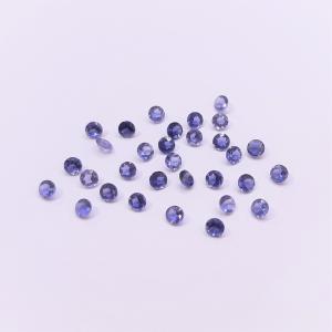 天然石ルース（裸石）・アイオライト / ラウンド カット【2.5mm】（１粒）　ランダム発送