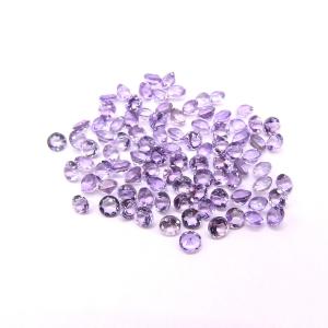 アメジスト　ルース　2.5mm 　ラウンドブリリアントカット　1個