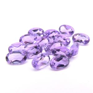 アメジスト ルース 6mm ×4mm オーバル...の詳細画像1