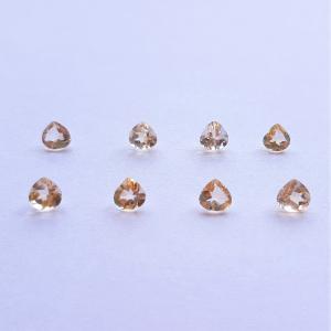 天然石ルース（裸石）・シトリン ルース / マロンカット【6mm】（1個）　ランダム発送