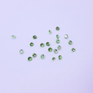 天然石ルース（裸石）・ツァボライト / ラウンド カット【2mm】（１粒）　ランダム発送｜arnavgems