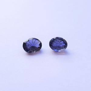 天然石ルース（裸石）・アイオライト / オーバル スペシャルカット【11x9mm】（１粒）　ランダム発送｜arnavgems