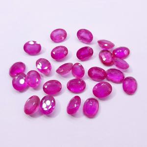 ルース（裸石）・含浸ルビー / オーバルカット【6x8mm】（１粒）　ランダム発送｜arnavgems