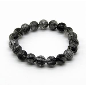 GEMMAOVE ブラックジェイド ブレスレット【12コマ】 高品質！！ ミャンマー産 ブラック ジェイド （黒翡翠） ブレスレット