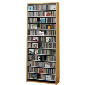 CD屋さんのCDラック CD収納 大容量 963枚 前後棚 幅59cm 日本製 : 収納