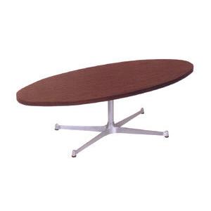 センターテーブル おしゃれ 楕円 オーバル ローテーブル モダン 北欧 カフェテーブル 1本脚 SW...