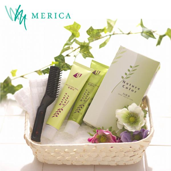 メリカ 万葉染 ネイチャーカラー 白髪染め ／ ジアミン不使用 過酸化水素水不使用 保湿 低刺激 ダ...