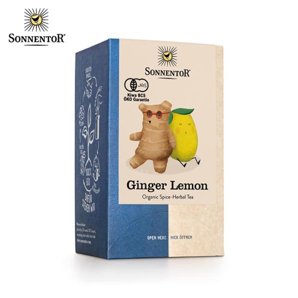 ゾネントア ジンジャーレモンティー 18袋入り オーストリア ／ オーガニック ノンカフェイン ハー...