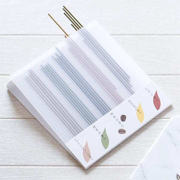 悠々庵 茶葉と珈琲のお線香 パレット 25本入り ／ ロングサイズ ジャスミン 緑茶 紅茶 コーヒー...