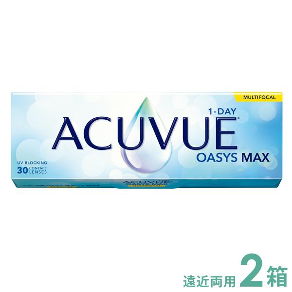 ワンデー アキュビュー オアシス MAX マルチフォーカル 遠近両用 コンタクト【30枚×2箱】 ジ...