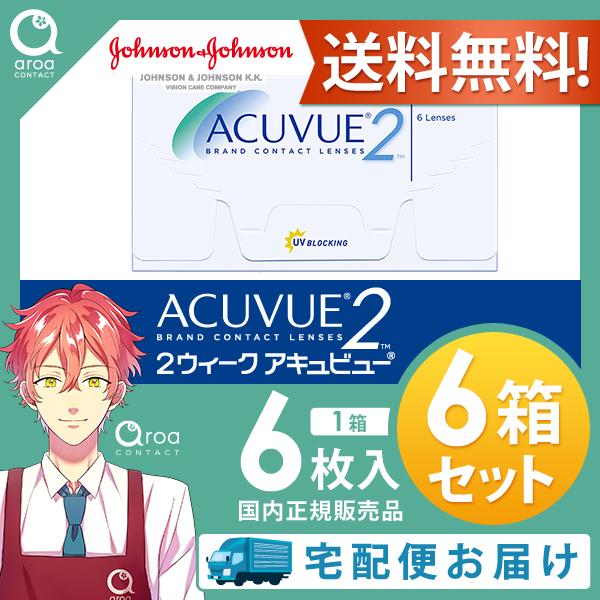 2ウィークアキュビュー 2ウィーク 6枚×6箱 ジョンソンエンドジョンソン J&amp;J 使い捨て 送料無...