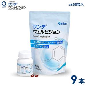 サンテ ウェルビジョン 9個【参天製薬】60粒入り9本(1日2粒/270日分) サンテウェルビジョン｜aroa