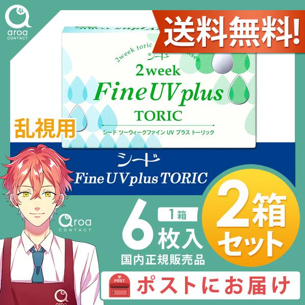 2ウィークファインUVプラストーリック 乱視用 6枚×2箱 シード SEED 使い捨て 送料無料 ポ...