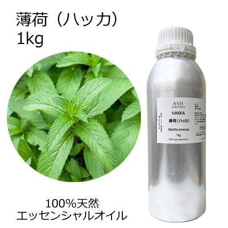 薄荷 ハッカ 業務用 1kg エッセンシャルオイル アロマオイル 和ハッカ ハッカ油 ミント ハーブ...
