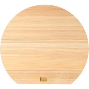 檜王】 日本製 ひのき D型 まな板 大 35×32×2cm [ 木製 まないた 俎板