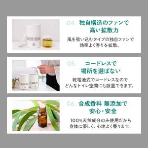 天然アロマ 人感センサー トイレ用 芳香剤 置...の詳細画像4