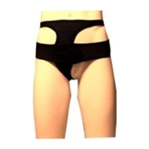 脱腸　右側　補整着　ベルト式　ＲＴ型　男性用（黒・S)