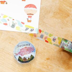 cozyca products レオ レオニ 透明マスキングテープ Swimmy Frederick  デザイン かわいい 文房具 ステーショナリー メール便