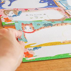 cozyca products 布川愛子 一筆箋 Little Window my friends 文房具 ステーショナリー かわいい おしゃれ メール便 4柄各5枚 20枚綴