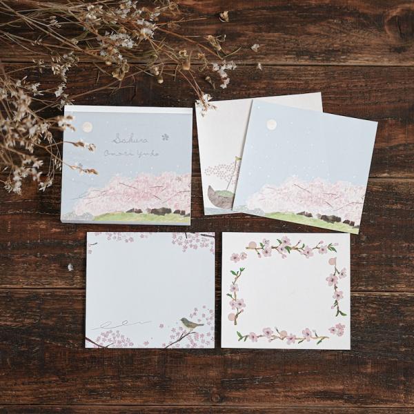 大森木綿子 ブロックメモ 120枚入 Sakura 日本製 メモ帳 cozyca products ...