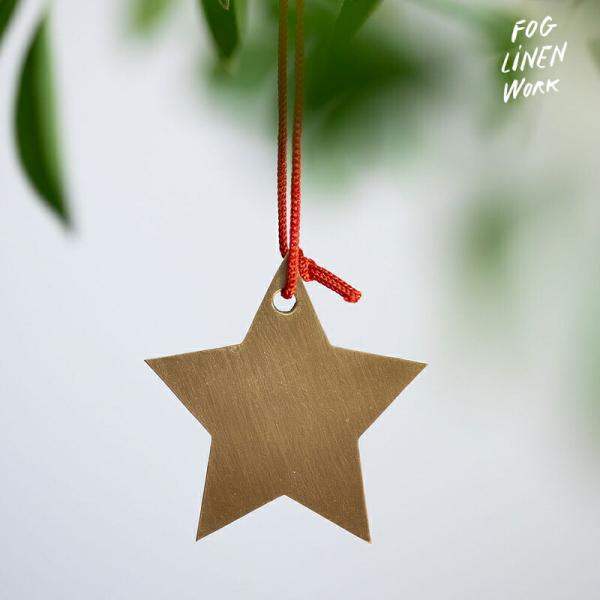 3営業日内出荷 ブラス 星のオーナメント fog linen work フォグリネンワーク クリスマ...