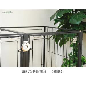 観音開き 拡張 ケージ W120×D60×H6...の詳細画像5