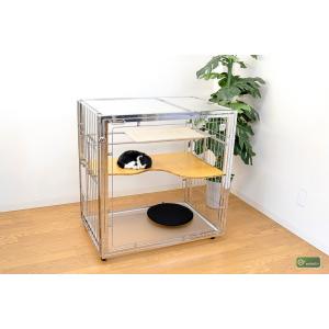 ALL ステンレス 猫 ケージ W90xD60xH90 cm キャット オーダーメイド 9M slim クリアスルー SPARKLE extail エクステイルcat inn