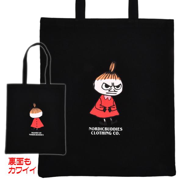 トートバッグ ムーミン グッズ おしゃれ エコバッグ マチなし 人気キャラクター リトルミイ ニョロ...
