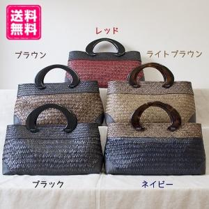 シーグラスバッグM(ラタン) シンプル マグネ...の詳細画像1