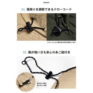 バケットハット 帽子 折りたたみ ポケッタブル...の詳細画像5