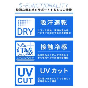 パーカー 半袖 メンズ 薄手 涼しい DRYス...の詳細画像3