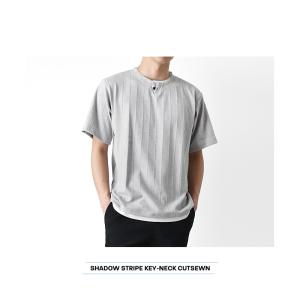 Tシャツ メンズ 長袖 カットソー 重ね着風 ...の詳細画像2