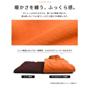 暖かストレッチ 裏起毛 ハーフジップフリース ...の詳細画像4