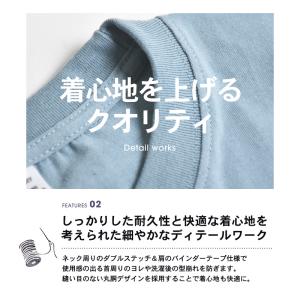無地 長袖 Tシャツ メンズ 6.6オンス ヘ...の詳細画像4