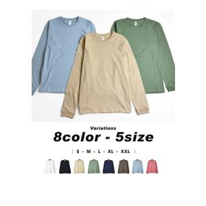 無地 長袖 Tシャツ メンズ 6.6オンス ヘ...の詳細画像5