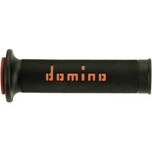 domino(ドミノ) ハンドルバーグリップ レースタイプ(TZグリップ) サーモプラスチックゴム ブラックXオレンジ 126mm A01041C4540｜AROUNDSTORE