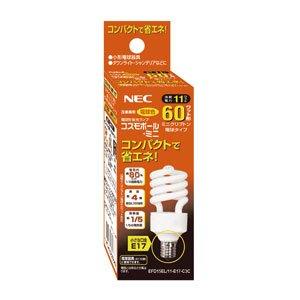 NEC(エヌイーシー) 電球形蛍光ランプD形60W電球色(E17) EFD15EL11E17C3C｜around-store