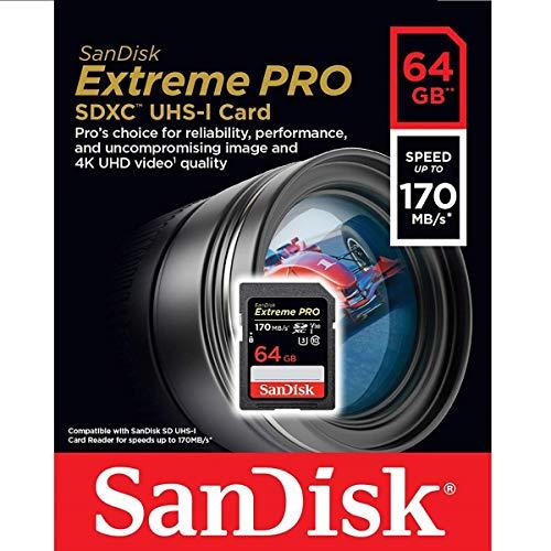 SanDisk 64GB Extreme PRO UHS-I SDXC 170MB/s SDSDXX...