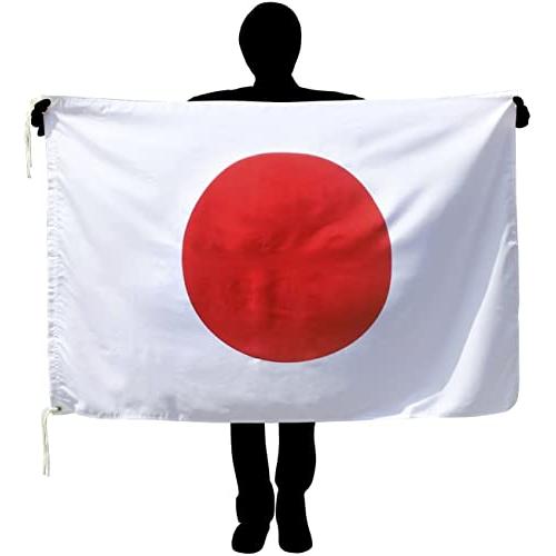 TOSPA 日本国旗 NO2 日の丸 水をはじく撥水加工付き テトロン 90*135cm 日本製