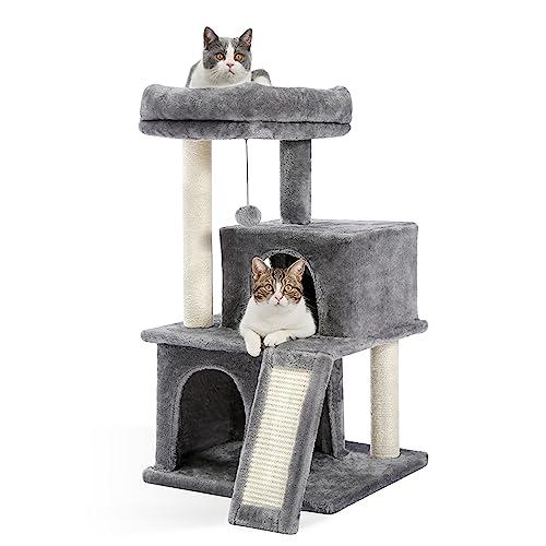 PAWZ Road キャットタワー スリム コンパクト 据え置き 猫タワー おもちゃ 安定性 多機能...