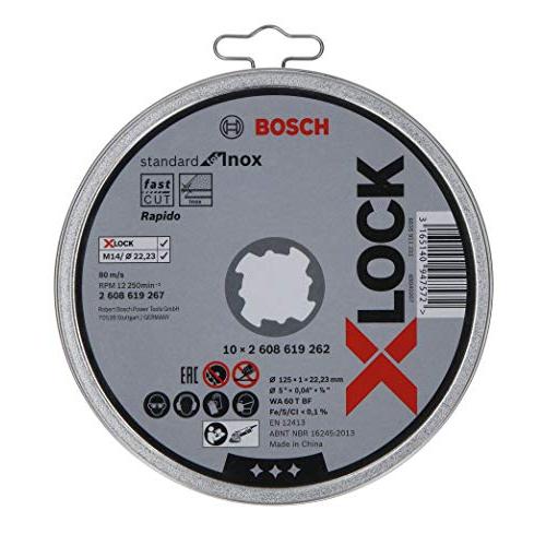 ボッシュ(BOSCH) X-LOCK 切断砥石(スタンダード・ステンレス用 125mmx1.0mm・...